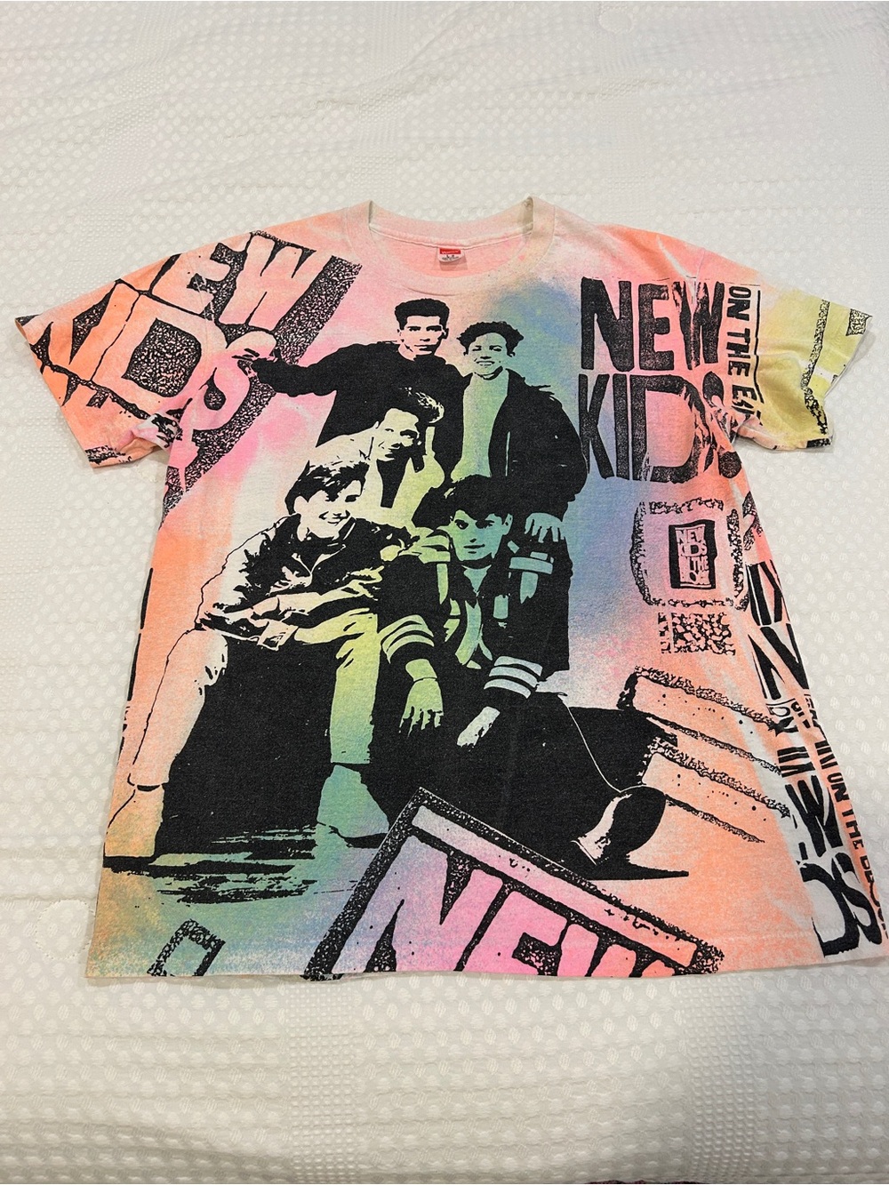 Vintage Hanes New Kids Colorwash Graphic Tee - Multicolor